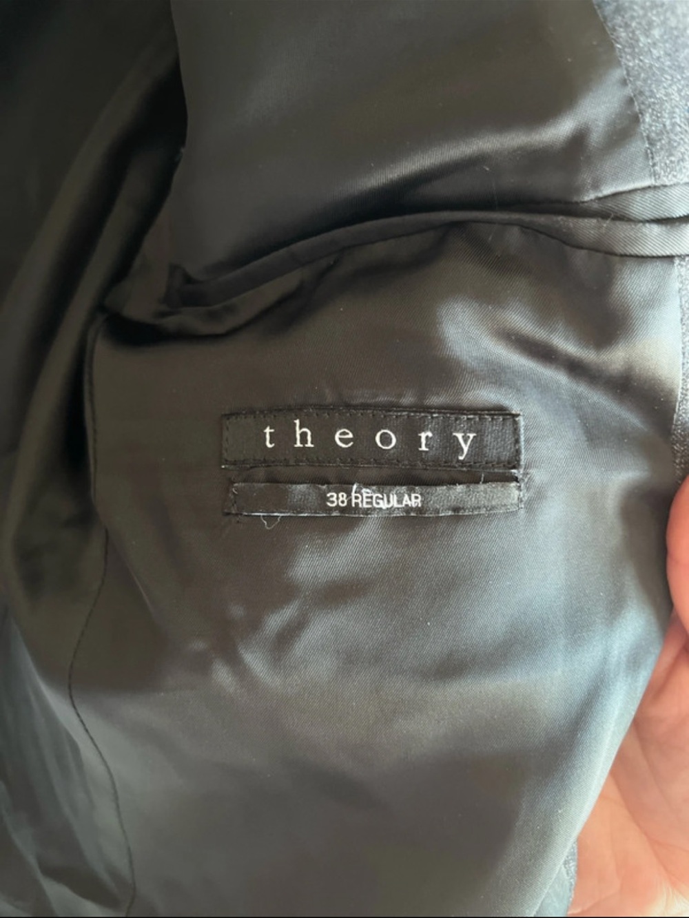 Theory Gray Plaid Sport Coat Blazer - Picture 5 of 6